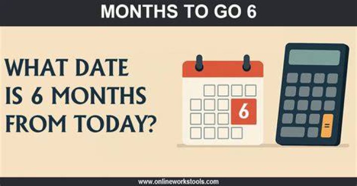 What date is exactly 6 months from today?