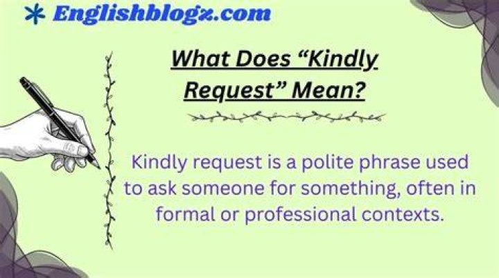 What does it mean to request something?