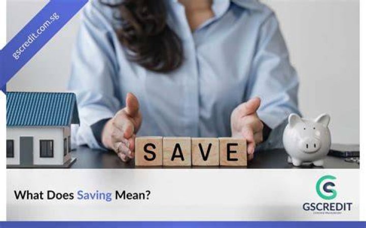 What does saving mean in finance?