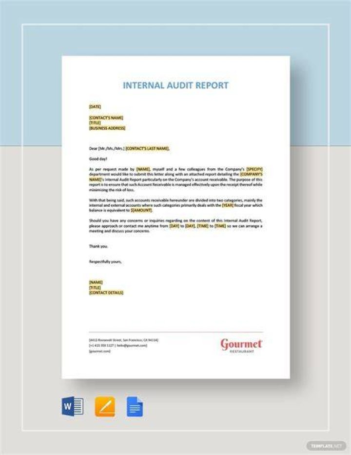 What is internal and external report?