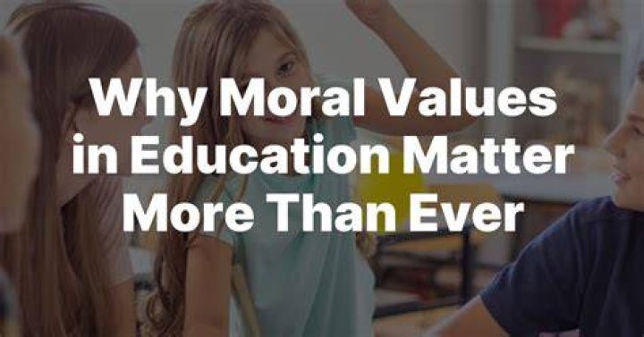 Why are moral values more important than money?